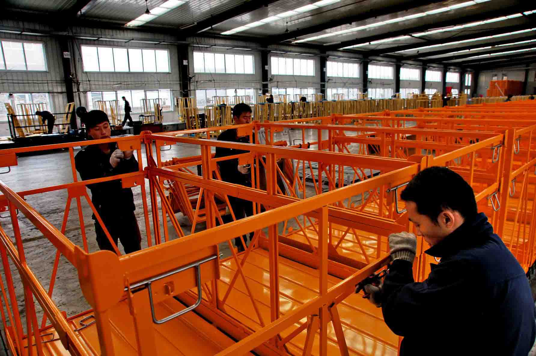 金屬托盤完工裝配車間(天津中集物流裝備)